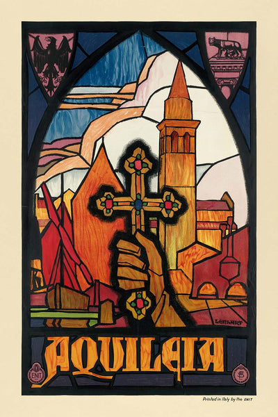Aquileia Travel Poster: Aquileia by Franz Lenhart