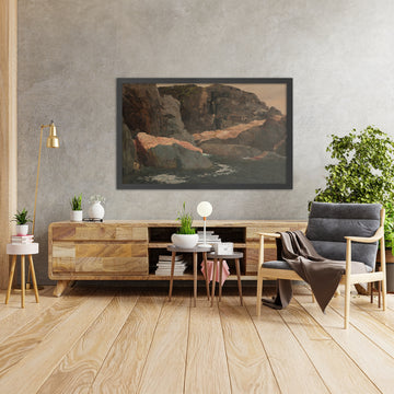 A framed image of 