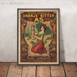 Oranje Bitter As Vintage Bitters Poster, 1926