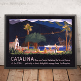 Reiseplakat für Catalina Island: Jetzt Santa Catalina sehen von Otis Shepard, 1935 