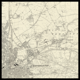 Carte ancienne personnalisée de Willenhall 