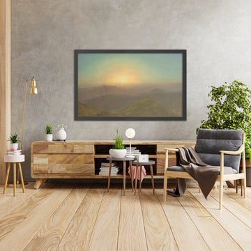 A framed image of 