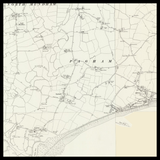 Carte ancienne personnalisée de Bognor Regis 