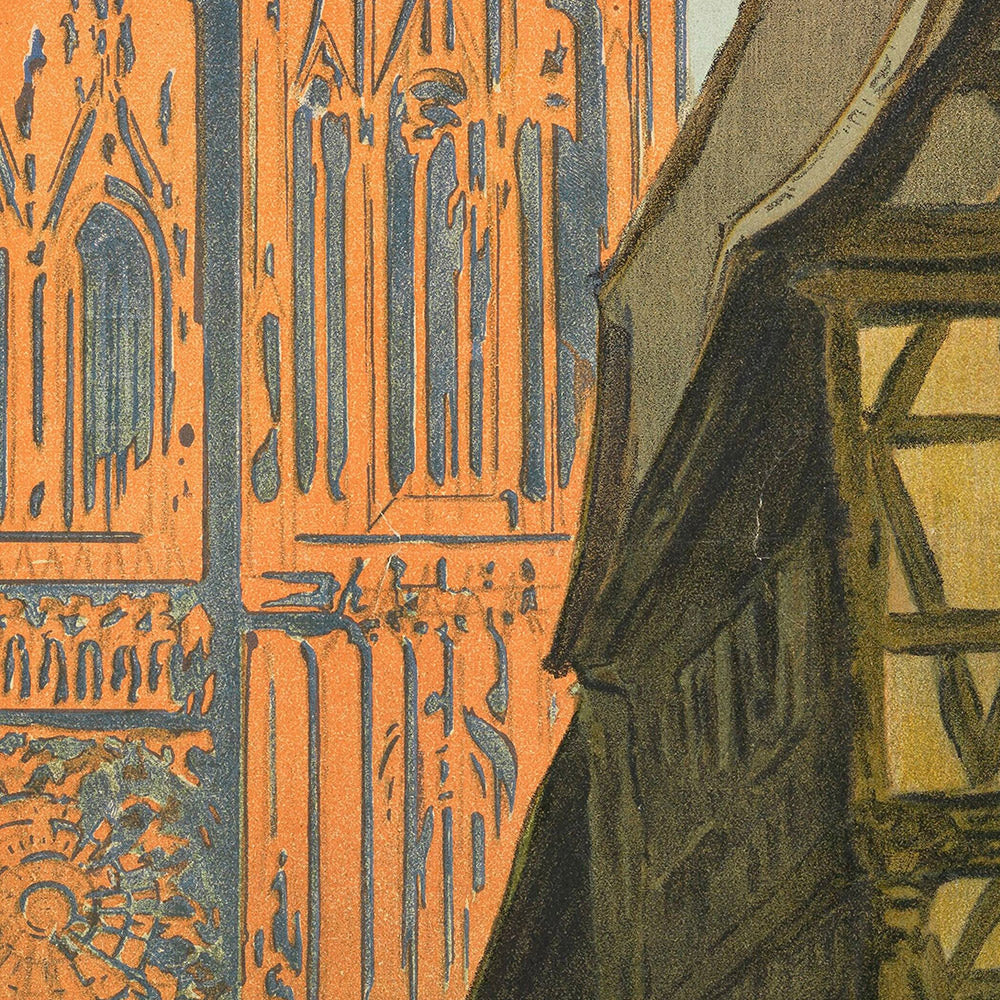 Strasbourg Travel Poster by Chemins de fer d’Alsace et de Lorraine, 1920