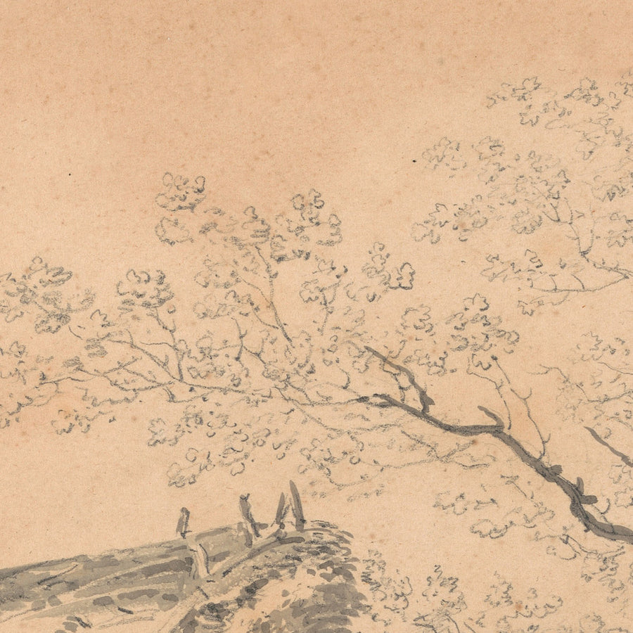 Landscape with Barn by Turner, 1795