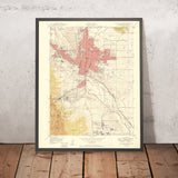 Old Map of Colorado Springs, Colorado by USGS, 1950 – Pikes Peak, Broadmoor & Garden of the Gods