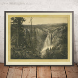 Gran catarata del Yellowstone de Kurz & Allison, 1885 