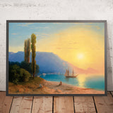 Sunset Over Yalta by Ivan Konstantinovich Aivazovsky, 1861