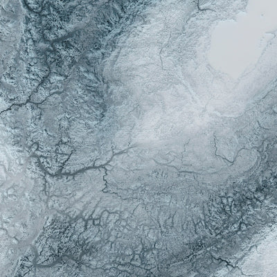 Michigan & Große Seen Topografische 3D Reliefkarte 