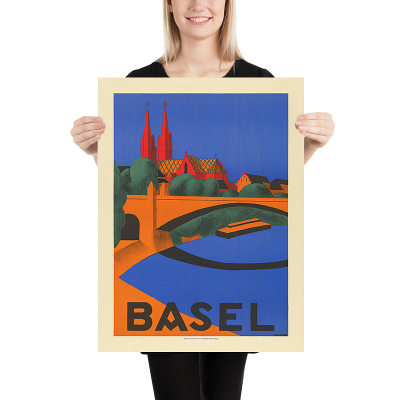 Basel Travel Poster by Hedwig Thoma, 1927