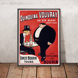 Quinquina Vouvray Vintage Aperitif Poster by Maurice Biais, 1925