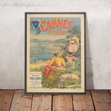 Poster di viaggio di Cannes: L’hiver di Emmanuel Brun, 1892 