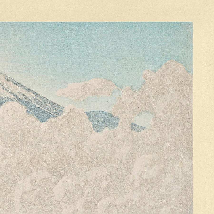 Mt. Fuji Morning at Hirano Lake, Yamanaka by Hasui Kawase 1935