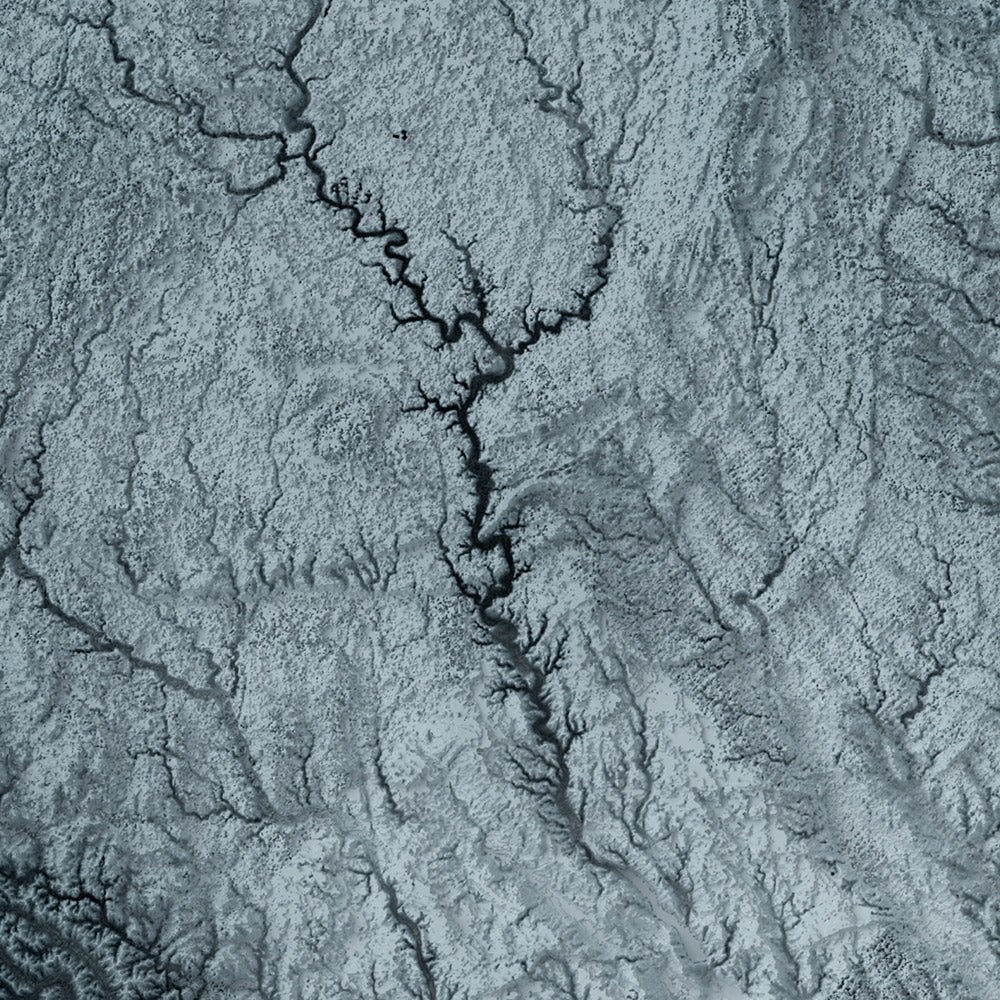 Carte topographique 3D de l'Iowa 