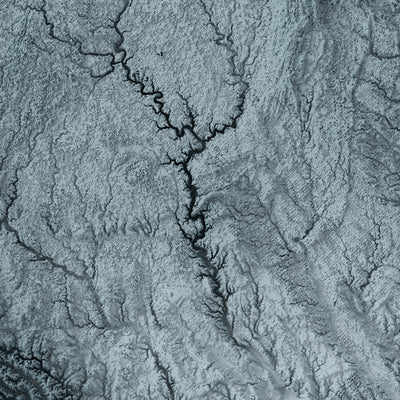 Carte topographique 3D de l'Iowa 