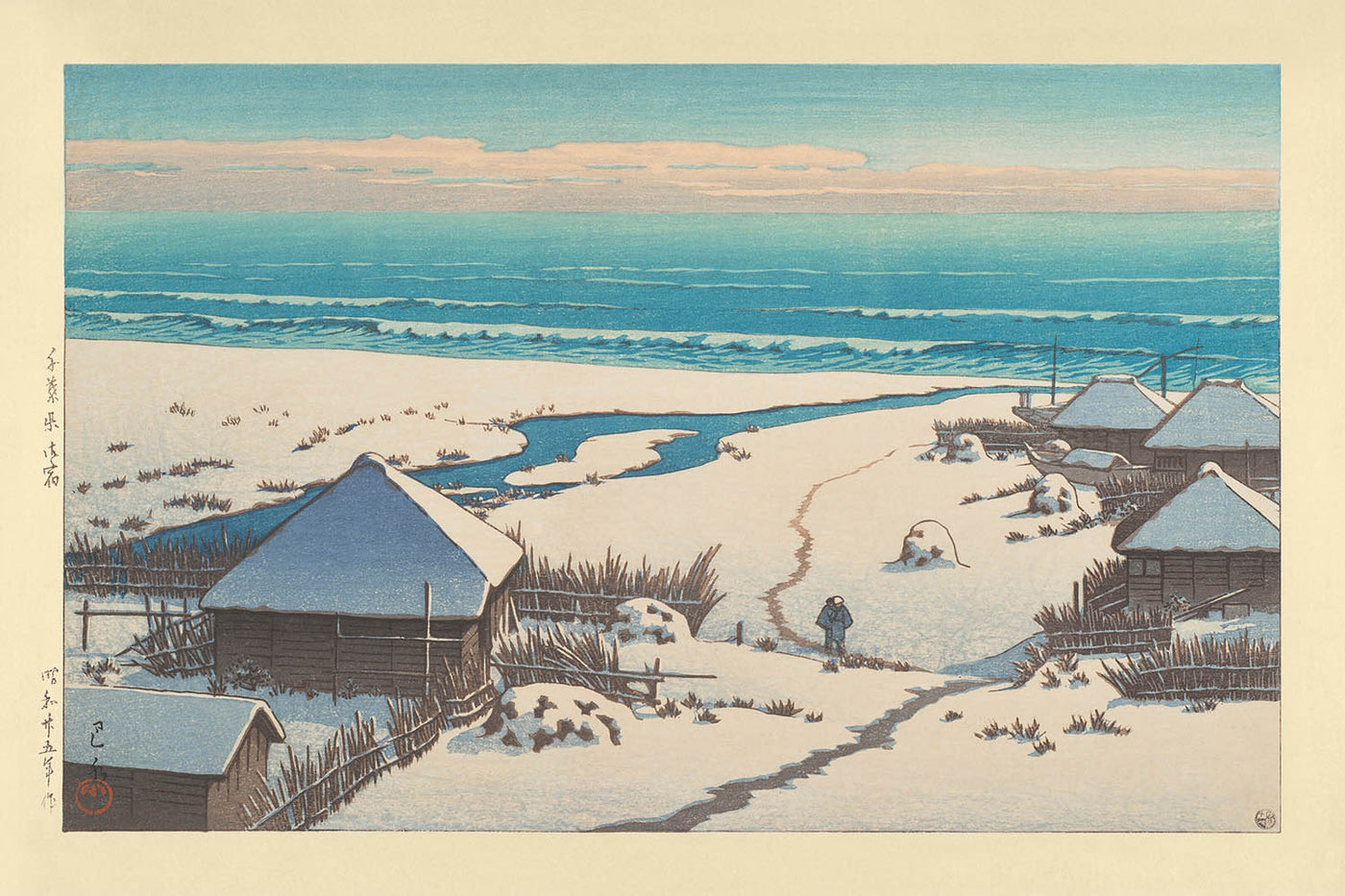 Onjuku, Préfecture de Chiba par Hasui Kawase, 1935 