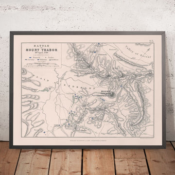 Battaglia del Monte Tabor, 16 aprile 1799: forze francesi contro forze turche, guerra rivoluzionaria 