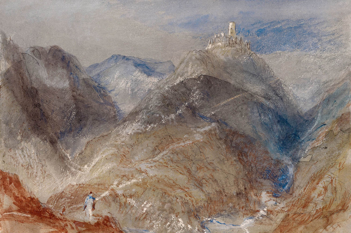 Castle on Height near Geneva by Turner, 1836