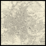 Carte ancienne personnalisée de Norwich 