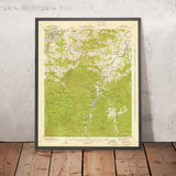 Old Map of Waynesville, North Carolina by USGS, 1942 – Lake Junaluska & Blue Ridge Parkway