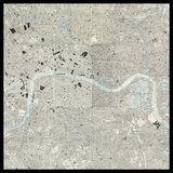 Carte ancienne personnalisée de Southwark 