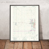 Old Map of DeKalb, Illinois by USGS, 1971 – Northern Illinois University, Malta & South Grove