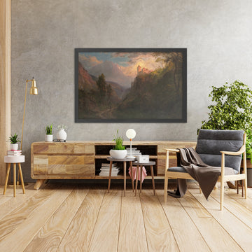 A framed image of 