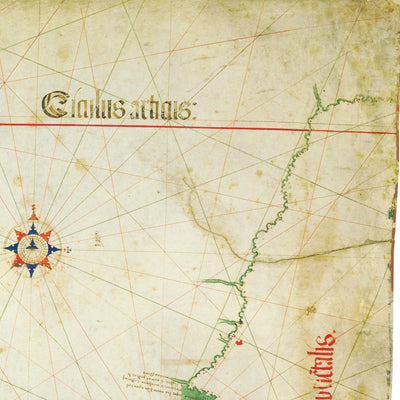 Der Cantino-Planisphäre, 1502: Alte portugiesische Karte der alten und neuen Welten 