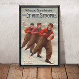 ’t Wit Stoopke Vintage Advertising Poster by J.L. Goffart, 1908