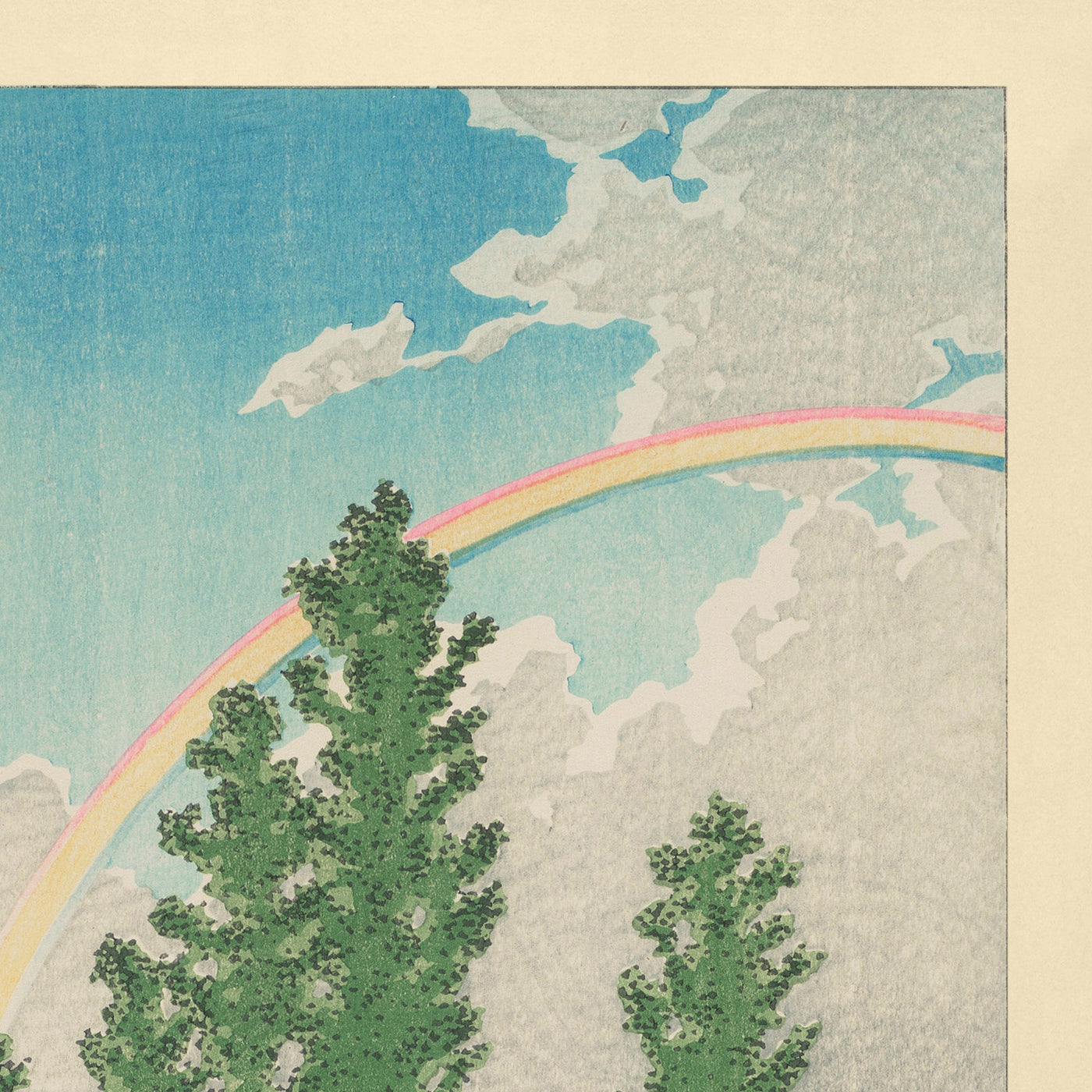 Summer at Itako with Rainbow by Hasui Kawase, 1935