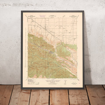 Old Map of Wrightwood, California by USGS, 1942 – San Gabriel Mountains, Cajon Pass & Mount Baldy