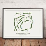 Pine Ridge Golf Club, Sunnyside: Modern Golf Course Map