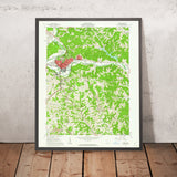 Old Map of Athens, Ohio by USGS, 1961 – Hocking River & Strouds Run State Park