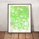 Map of Broken Bow, Oklahoma by USGS, 1981 – Beavers Bend State Park & Mountain Fork River