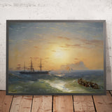 Shipping Off Ischia by Ivan Konstantinovich Aivazovsky, 1817