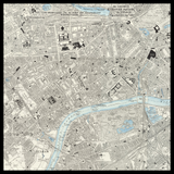Carte ancienne personnalisée de Chelsea 