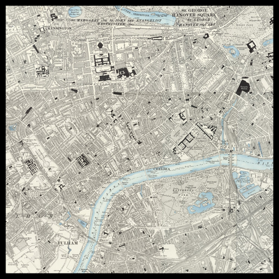 An old Ordnance Survey map of Chelsea