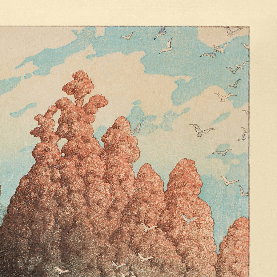 Asama-Schrein in Shizuoka von Hasui Kawase, 1934 