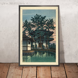 Kiko-Tempel, Präfektur Nara von Hasui Kawase 1935 