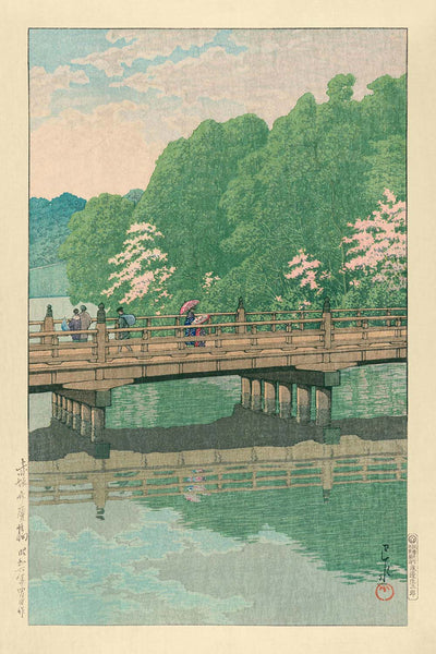 Benkei-Brücke in Akasuka von Hasui Kawase, 1935 