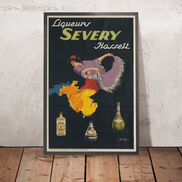 A framed image of Severy Vintage Advocaat Liqueur Poster, 1925