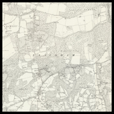 Carte ancienne personnalisée de Horsham 