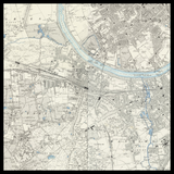 Personalised Old Map of Putney