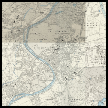 An old Ordnance Survey map of Richmond