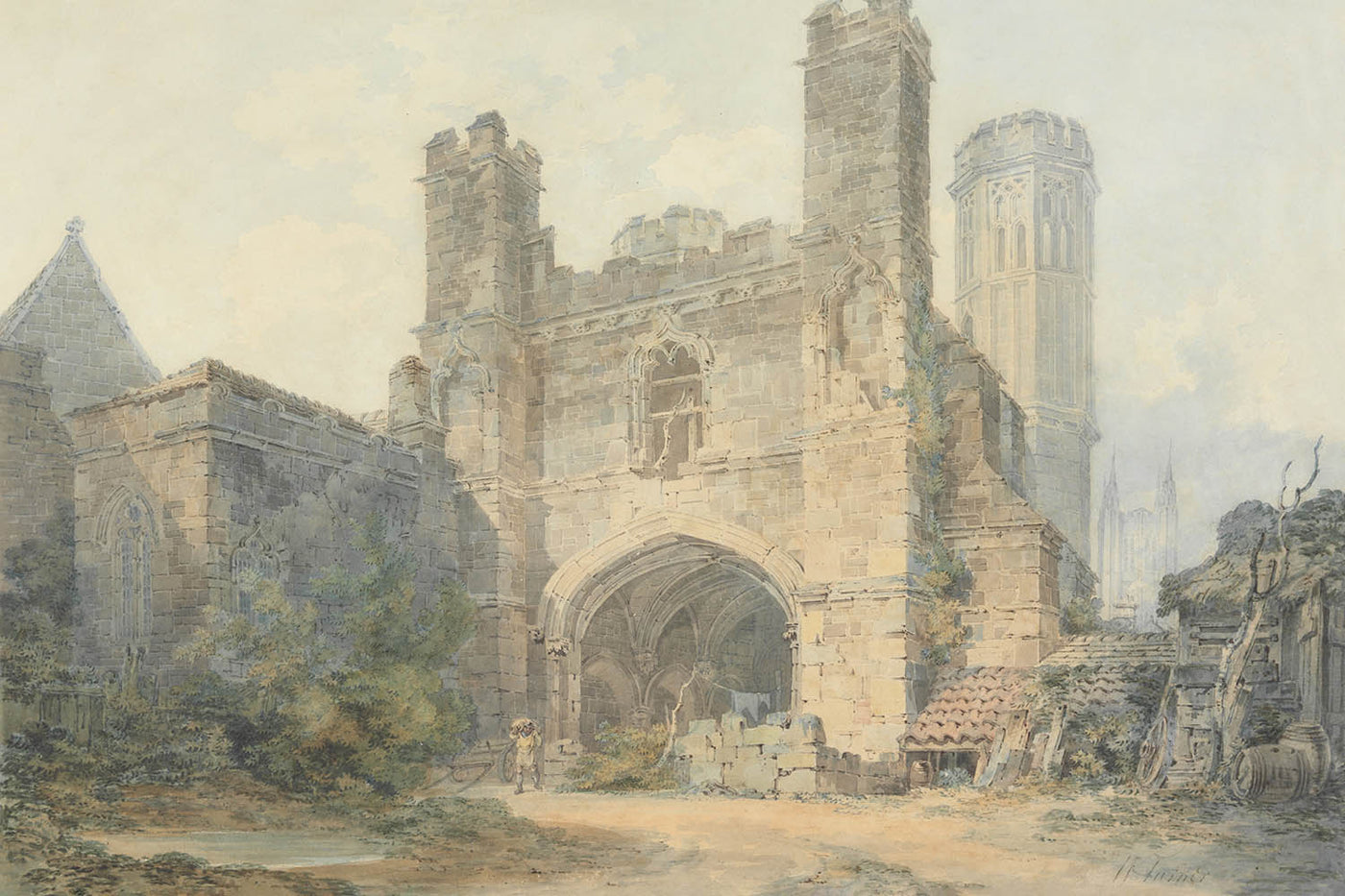 Das Tor des Heiligen Augustinus, Canterbury von Turner, 1793 