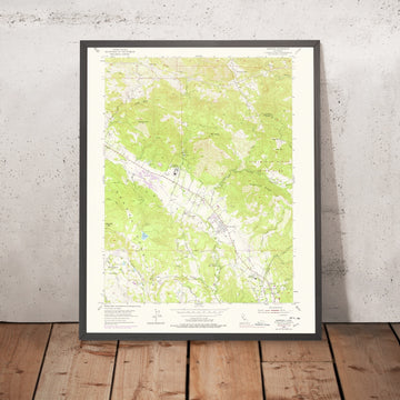 Old Map of Kenwood, California by USGS, 1954 – Sonoma Valley, Bennett Valley & Mount Hood