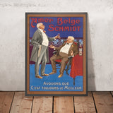 Amer Belge Schmidt Vintage Drinks Advertising Poster by J. E. Goossens, 1905