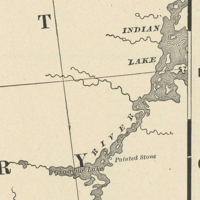 Ancienne carte du territoire du Nord-Ouest du Canada par Cram, 1891 : Edmonton, Calgary, chemins de fer 