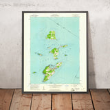 Old Map of Put-in-Bay, Ohio by USGS, 1959 – South Bass Island, Middle Bass Island & Lake Erie