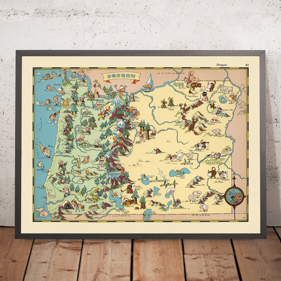 Mappa illustrata dell&